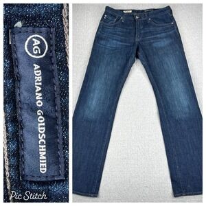 AG Adriano Goldschmied The Protégé Straight Leg Jeans Men 31X33 Dark Wash